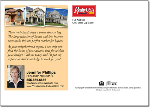 Real Estate Postcards, Realty USA Postcards